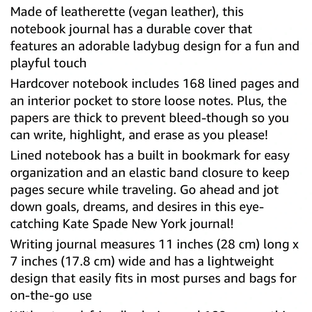 🆕 Kate Spade My Lucky Notebook